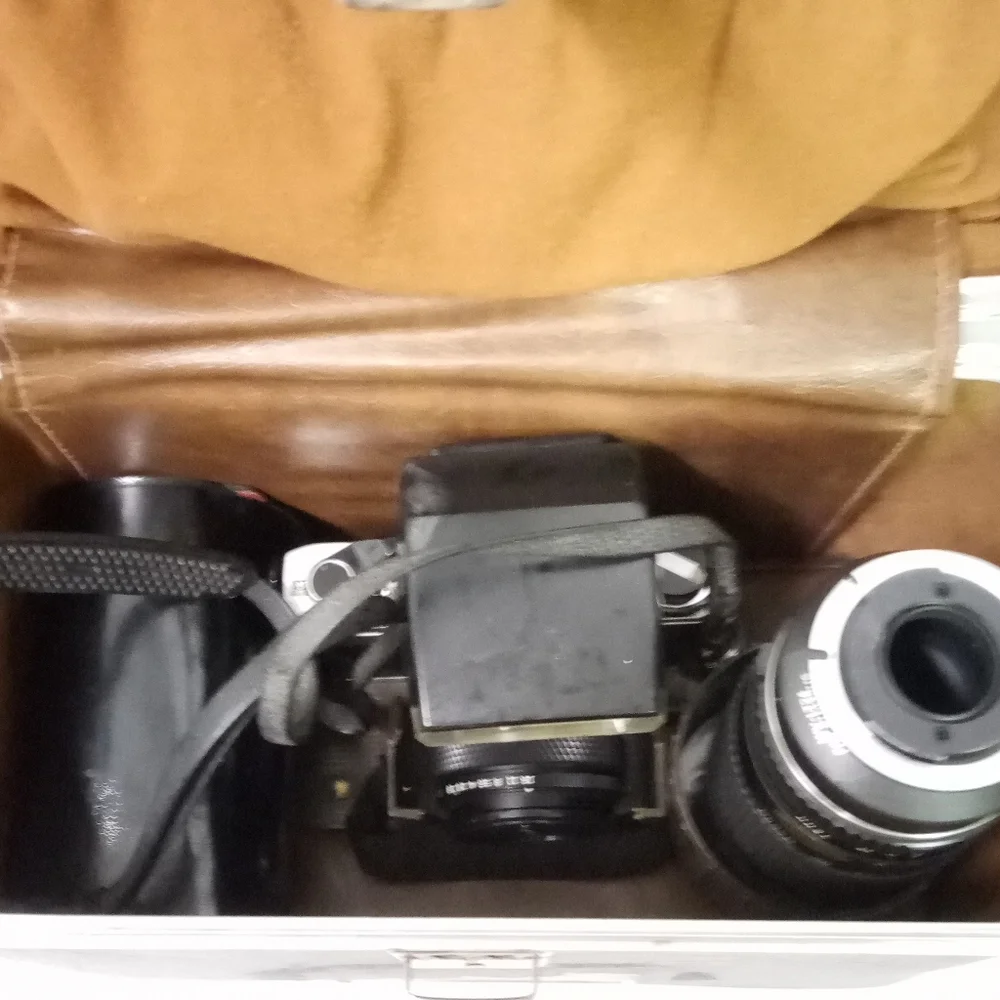 Vintage Olympus Camera & Complete Accessories Estate Sale